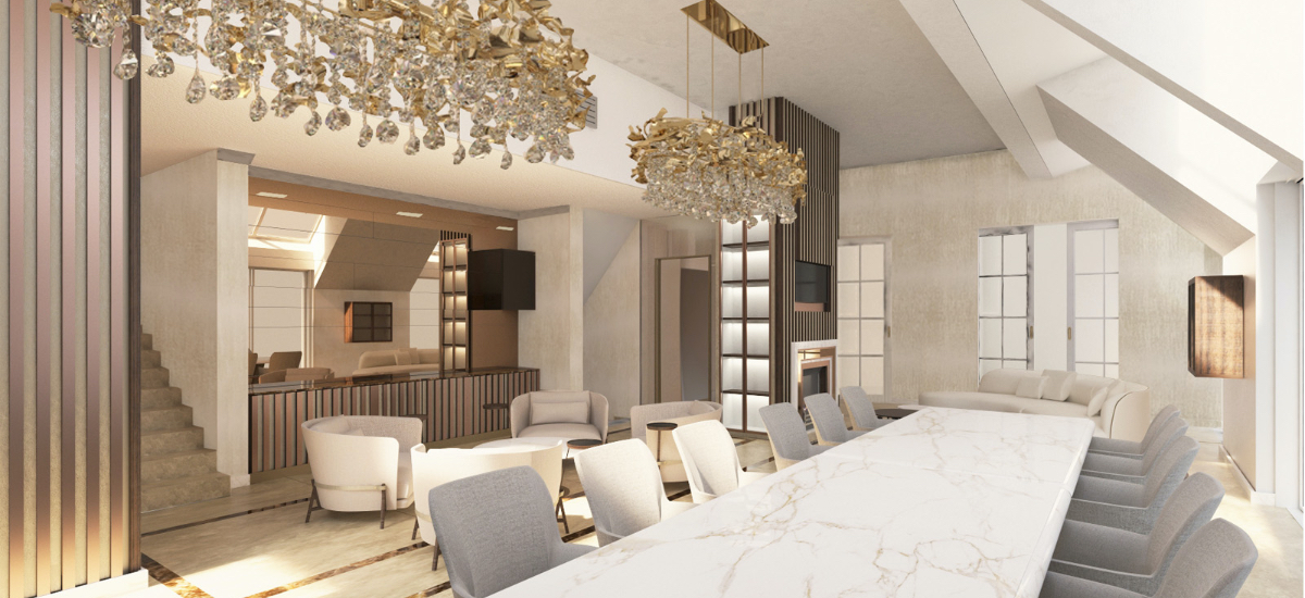 Interni moderni di lusso a Vienna Dome Milano